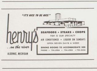 Henrys Restaurant (Henrys on the River) - Algonac High School Yearbook 1980 (newer photo)